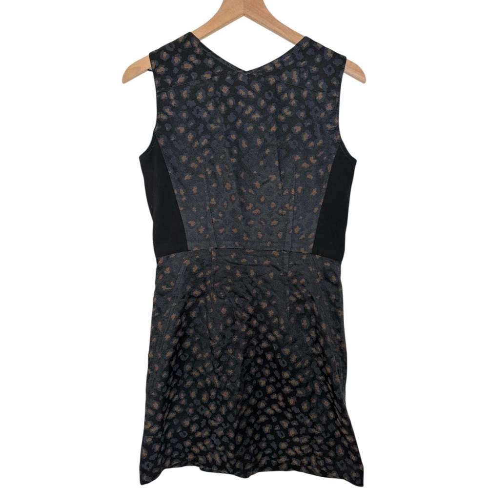 Marc by Marc Jacobs Animal Print Wrap Dress Sz 8 Sleeveless Midi Cocktail Work - Picture 4 of 12